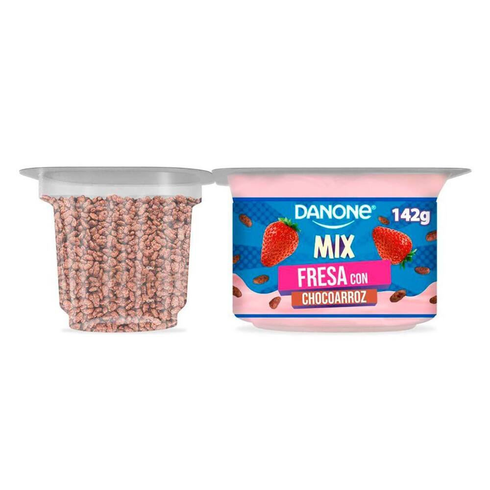 Lácteos Danone Bipack Fresa Chocoarroz 142g